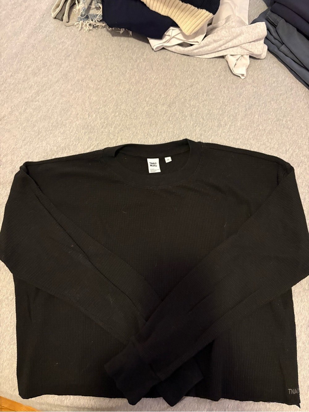 Black Thermal Long-Sleeve Shirt